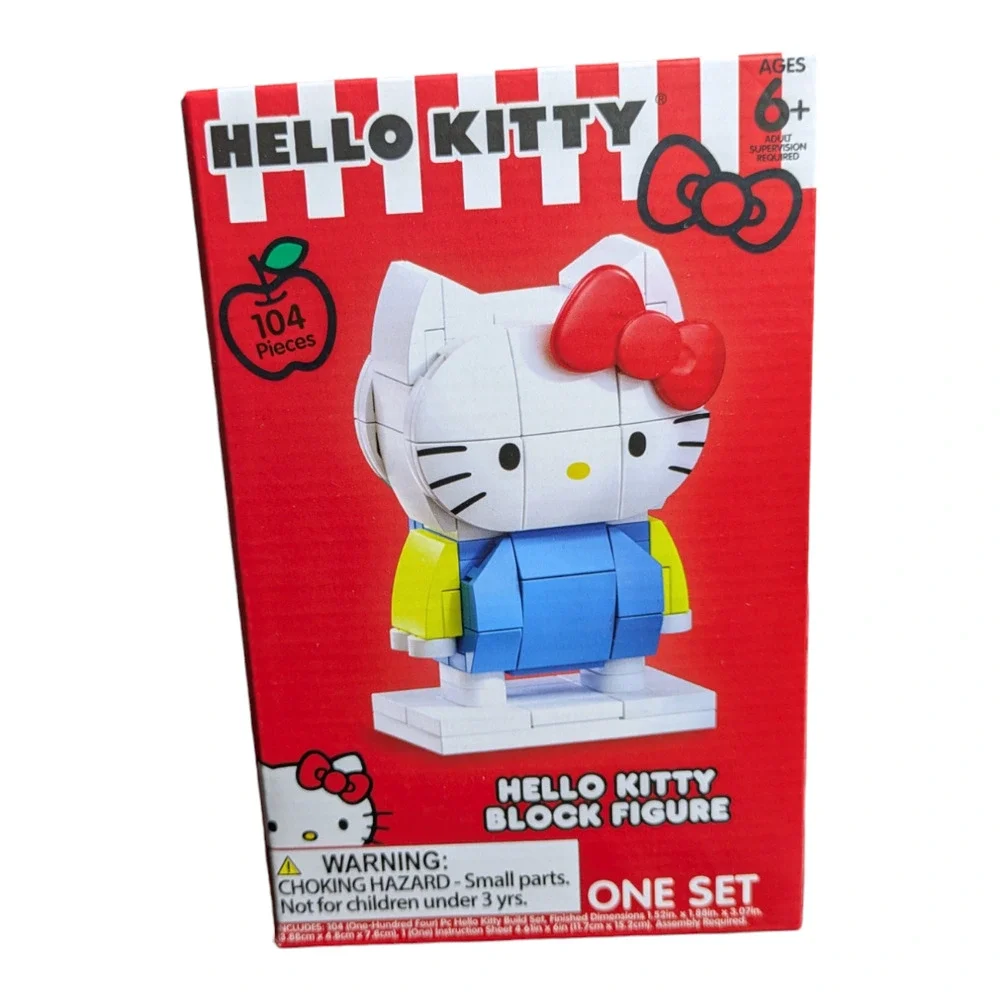 HELLO KITTY BLOCK FIGURE Brand New - Factory Sealed - Collector